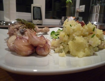 Poulet aux gousses d'ail 1
